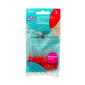 TePe TePe Interdentale ragers origineel rood 0,5mm - 8st TePe TePe Interdentale ragers origineel rood 0,5mm - 8st