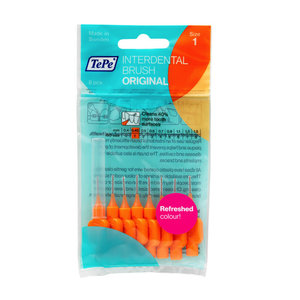 TePe TePe Interdentale ragers origineel oranje 0,45mm - 8st TePe TePe Interdentale ragers origineel oranje 0,45mm - 8st