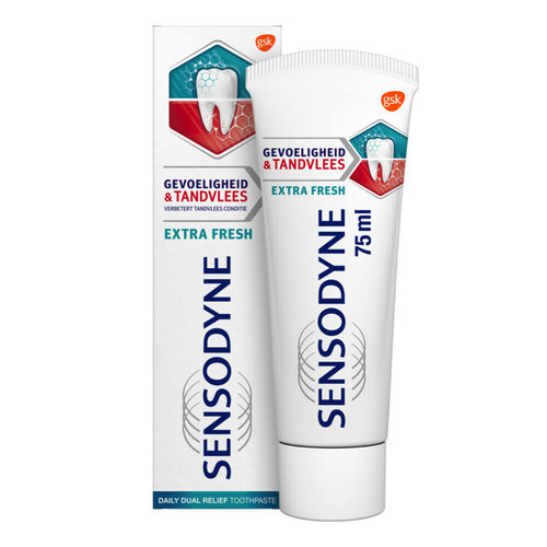 Sensodyne Sensodyne Tandpasta gevoeligheid & tandvlees extra fresh - 75ml