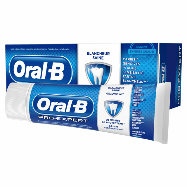 koppeling Grote hoeveelheid Bestuurbaar Oral B Tandpasta Pro Expert gezond wit - 75ml - deonlinetandarts.nl
