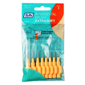 TePe TePe Interdentale ragers extra soft lichtoranje 0,45mm - 8st TePe TePe Interdentale ragers extra soft lichtoranje 0,45mm - 8st