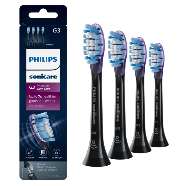Philips Sonicare Premium Gum Care opzetborstels zwart HX9054/33 - 4st
