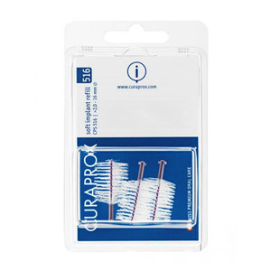 Curaprox  Curaprox CPS 516 Soft Implant ragers 16mm paars navulling - 3st Curaprox  Curaprox CPS 516 Soft Implant ragers 16mm paars navulling - 3st