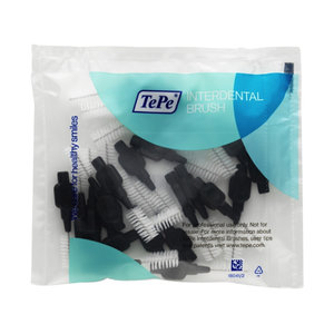 TePe TePe Interdentale ragers origineel zwart 1,5mm - 25st TePe TePe Interdentale ragers origineel zwart 1,5mm - 25st