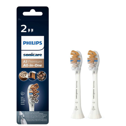 Philips Philips A3 premium All in one opzetborstels wit HX9092/10 - 2st Philips Philips A3 premium All in one opzetborstels wit HX9092/10 - 2st