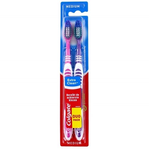 Colgate Colgate Extra clean Tandenborstel medium - 2st