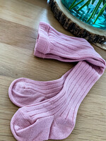 CARLOMAGNO CARLOMAGNO | Newborn kousenbroekje geribbeld oudroze