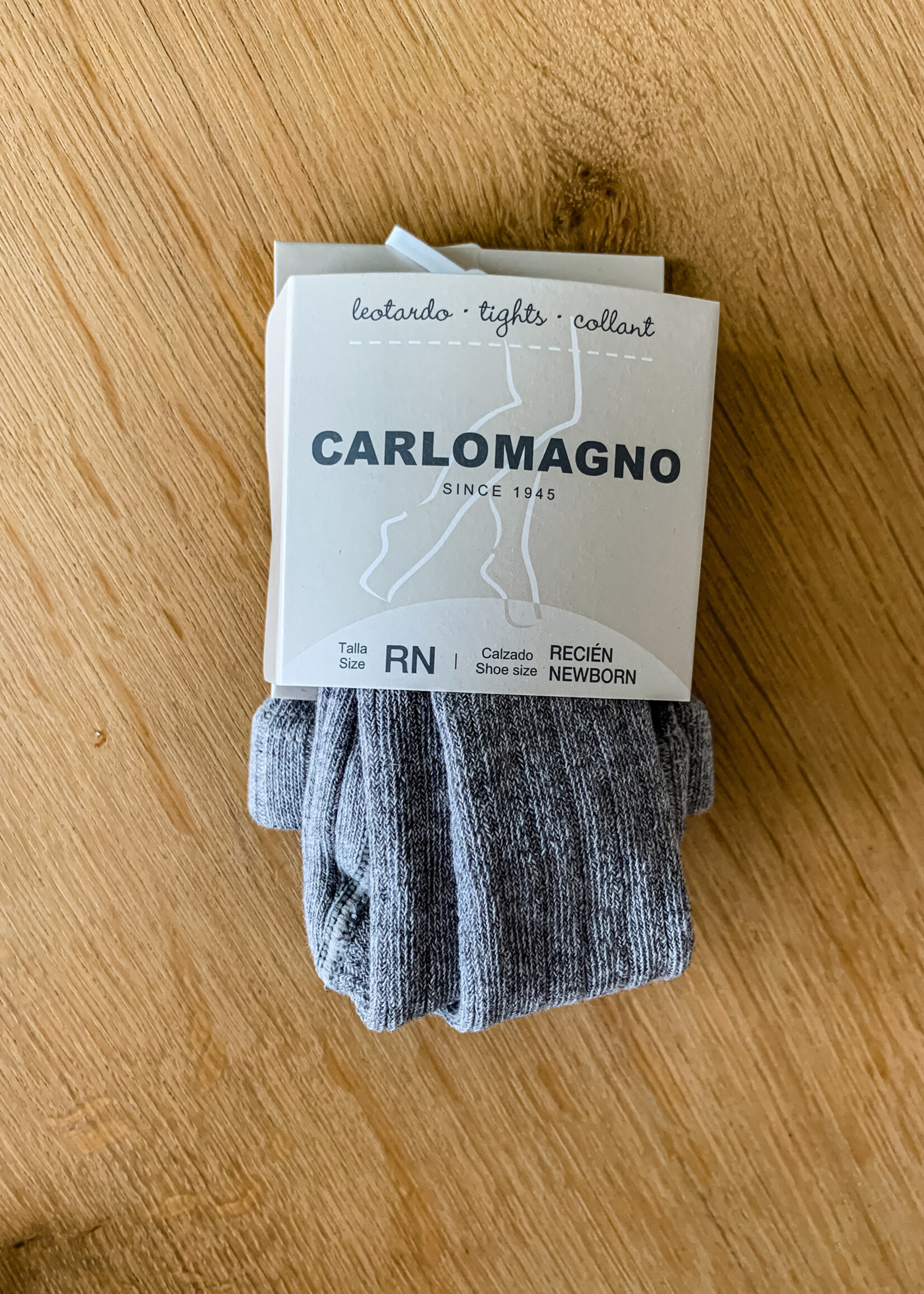CARLOMAGNO CARLOMAGNO | Newborn kousenbroekje geribbeld grijs
