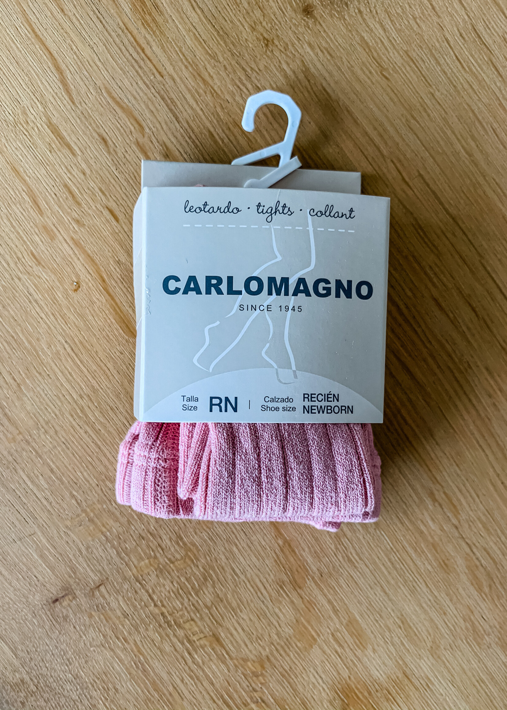 CARLOMAGNO CARLOMAGNO | Newborn kousenbroekje geribbeld oudroze