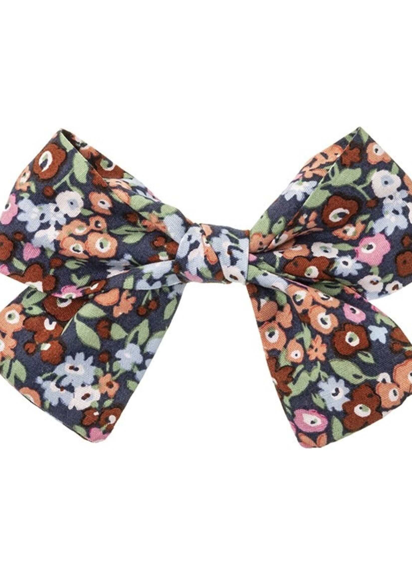 SIENA SIENA | Grote haarspeld blauw met bloemenmotief