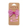SIENA SIENA | Setje haarspeldjes vichy fushia SIENA SIENA | Setje haarspeldjes vichy fushia