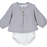 CALAMARO CALAMARO | Grijs tetra body shirtje CALAMARO CALAMARO | Grijs tetra body shirtje