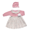 JULIANA JULIANA | Roze jurkje bloemetjes met pompon JULIANA JULIANA | Roze jurkje bloemetjes met pompon