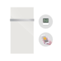Design glazen infraroodpaneel 700Watt met ingebouwde Wifi thermostaat en handdoekbeugel