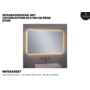 Infrarood spiegel verwarming met LED verlichting 60x100cm 580W