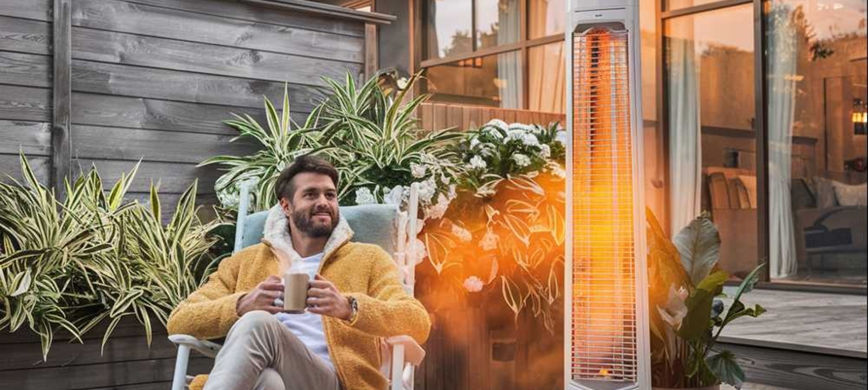Buitenleven in de winter - Met een infrarood terrasverwarmer is het mogelijk