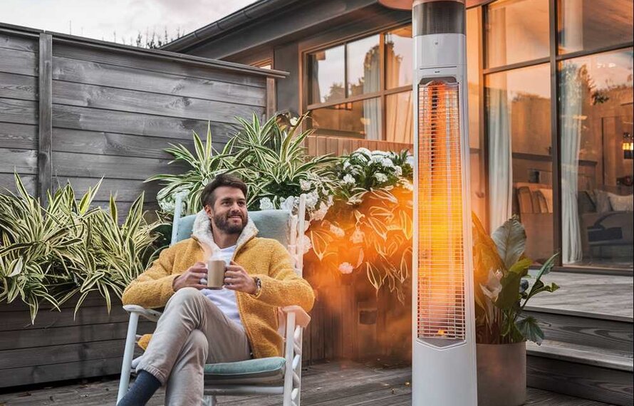 Buitenleven in de winter - Met een infrarood terrasverwarmer is het mogelijk