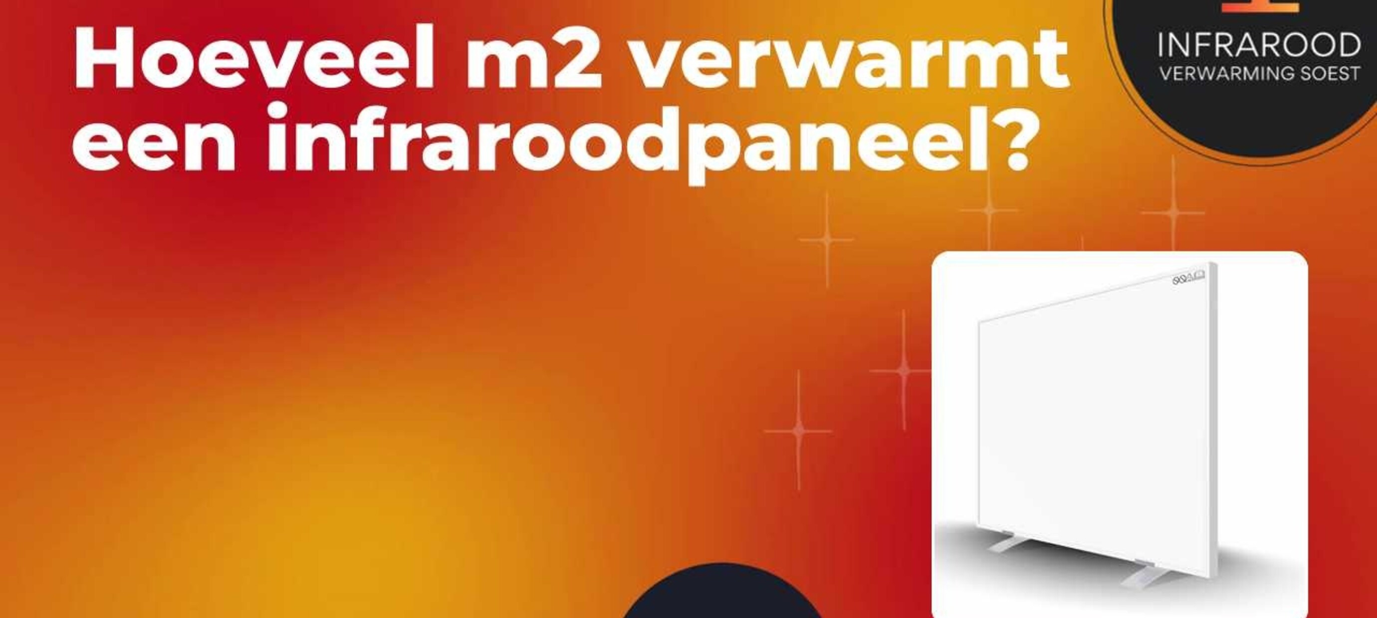 Hoeveel m2 verwarmt een infraroodpaneel