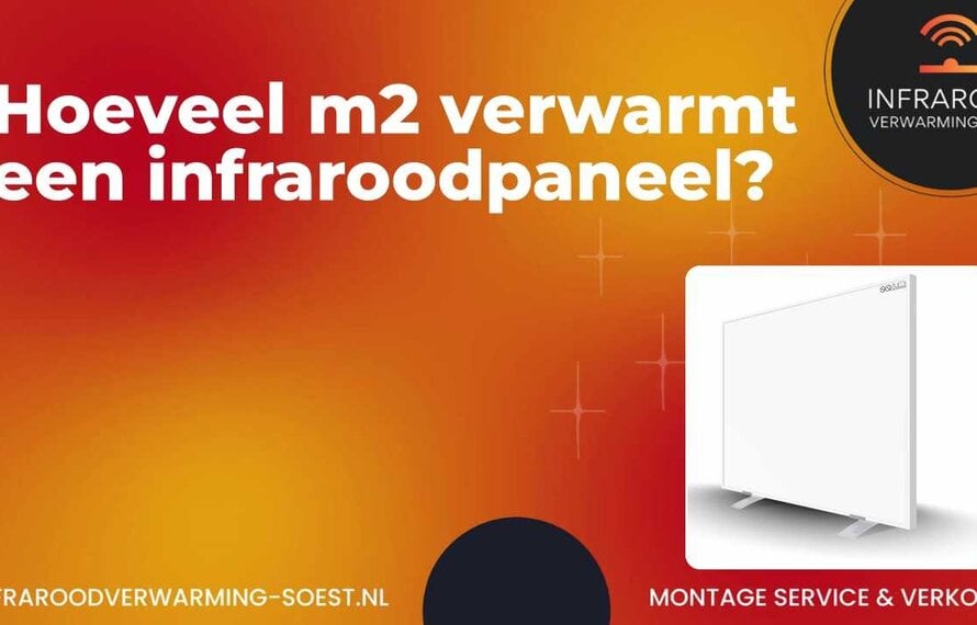 Hoeveel m2 verwarmt een infraroodpaneel