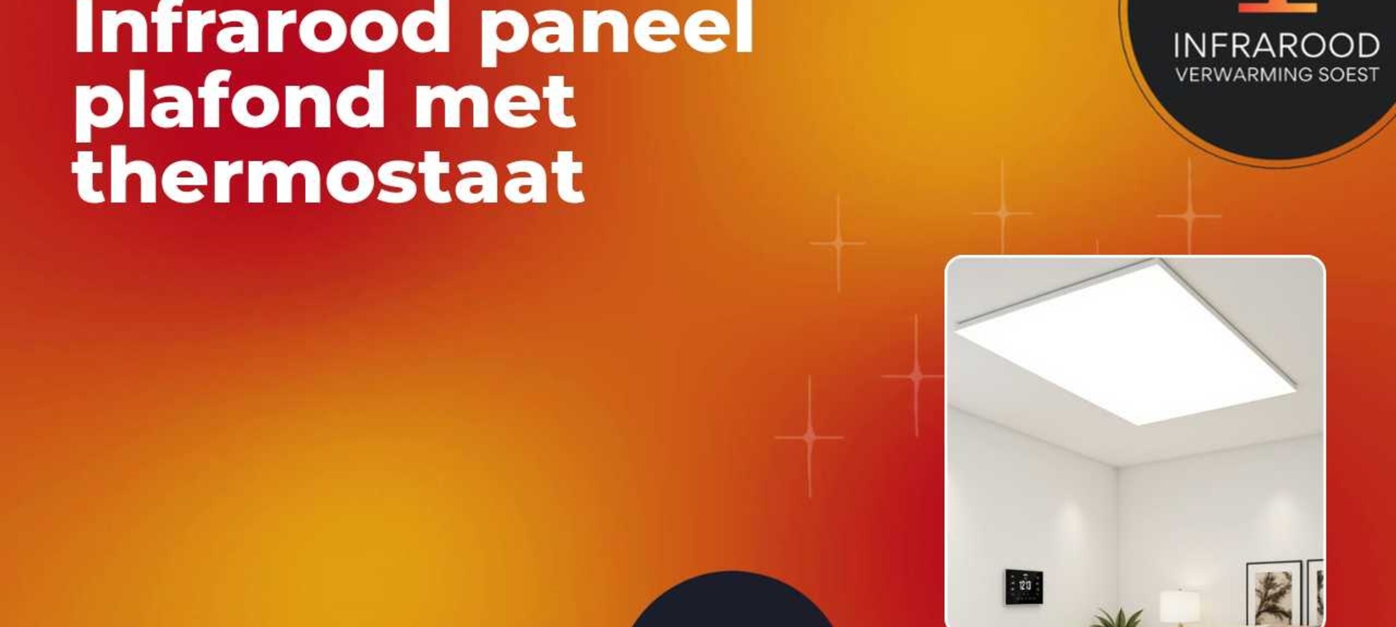 Infrarood paneel plafond met thermostaat