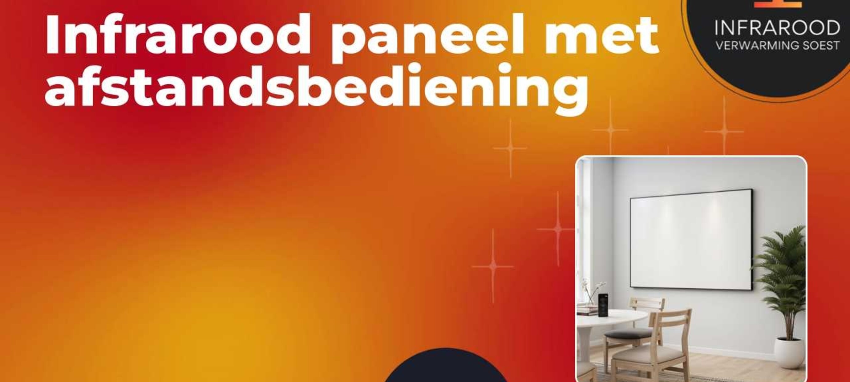 Infrarood paneel met afstandsbediening