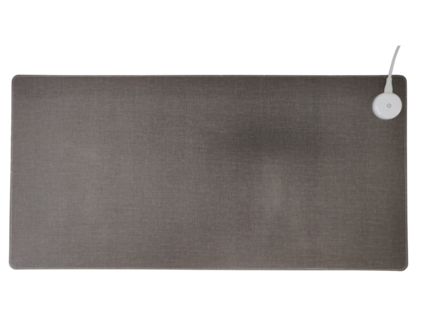 Verwarmde infrarood bureaulegger (80 x 40 cm) - Grijs