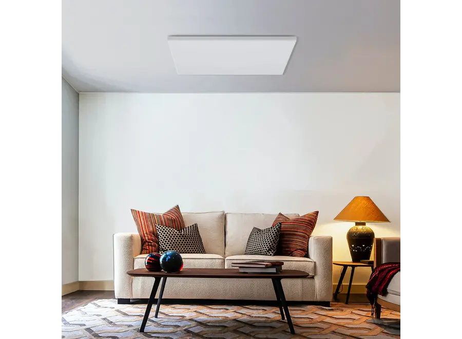 Infraroodpaneel plafond 700W compleet met thermostaat functie 60.5 x 100.5 x 2.5cm