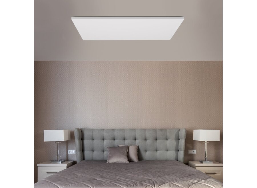 Infraroodpaneel plafond 700W compleet met thermostaat functie 60.5 x 100.5 x 2.5cm