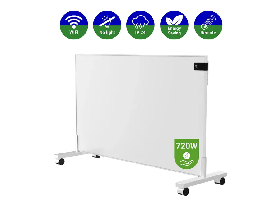 Infrarood Paneel Superia V3 - Wand of vrijstaand - 60 x 120 cm - 720 Watt