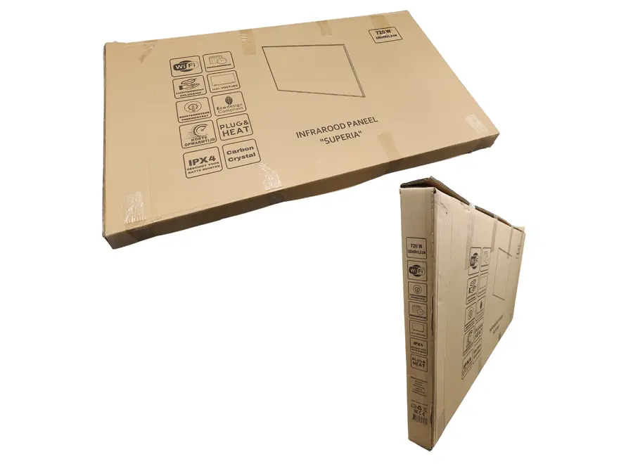 Infrarood Paneel Superia V3 - Wand of vrijstaand - 60 x 120 cm - 720 Watt