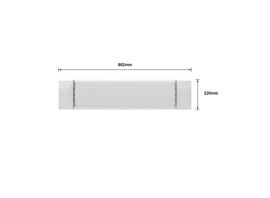 Smart HeatBar Infrarood straler - Ostuni LED - 1000 Watt