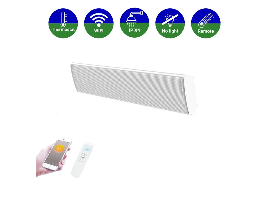 Smart HeatBar Infrarood straler - Ostuni - 2400 Watt