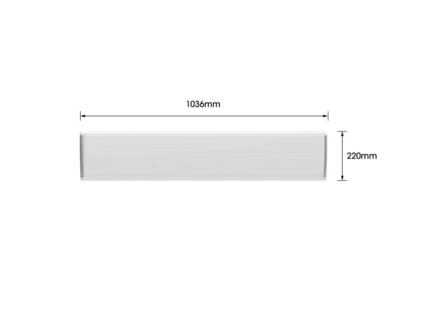 Smart HeatBar Infrarood straler - Ostuni - 3000 Watt