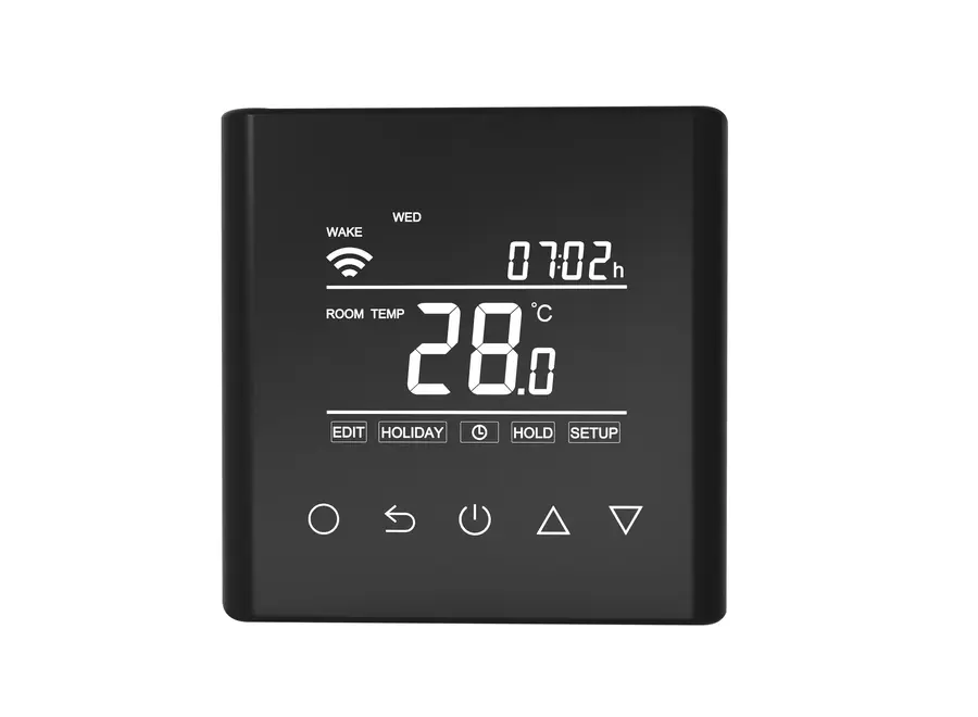 "Calypso-W" Digitale wifi thermostaat - Zwart
