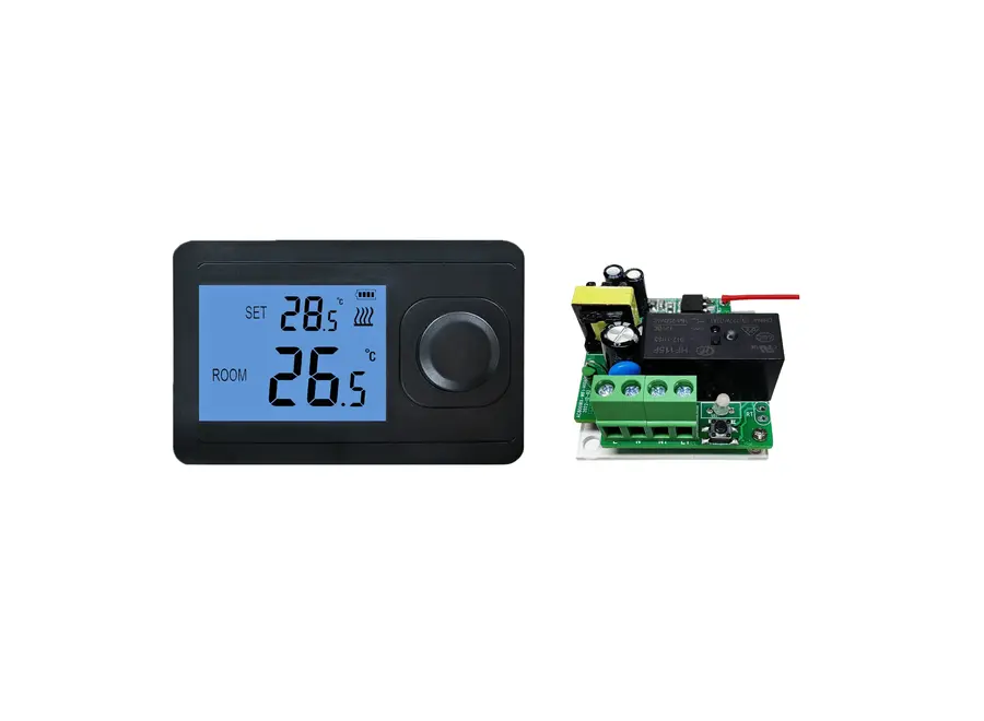 "Otus" Draadloze RF thermostaat - Mat Zwart