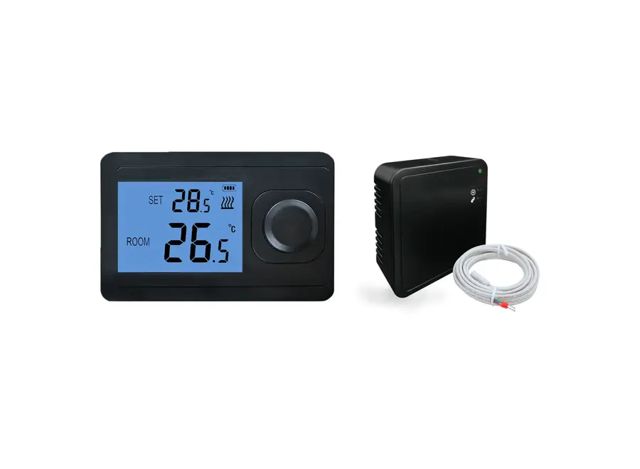 "Otus" Draadloze RF thermostaat - Mat Zwart