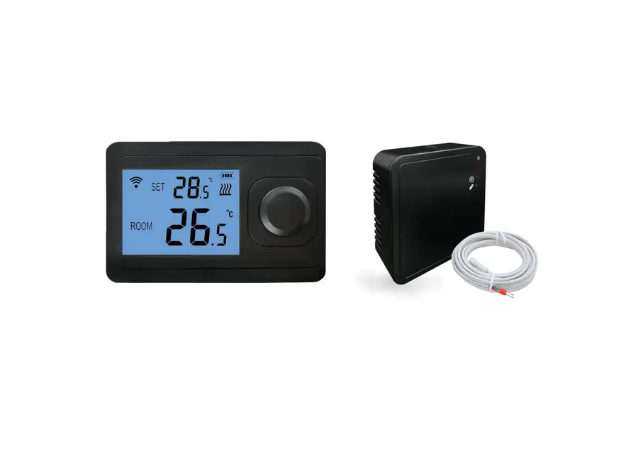 "Otus Wifi" Draadloze RF Wifi thermostaat - Mat Zwart