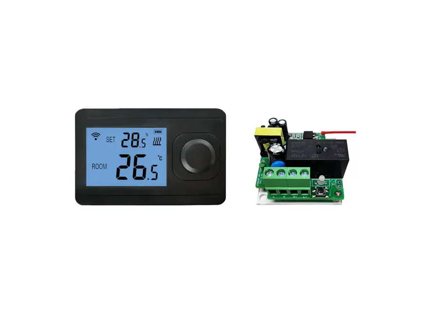 "Otus Wifi" Draadloze RF Wifi thermostaat - Mat Zwart