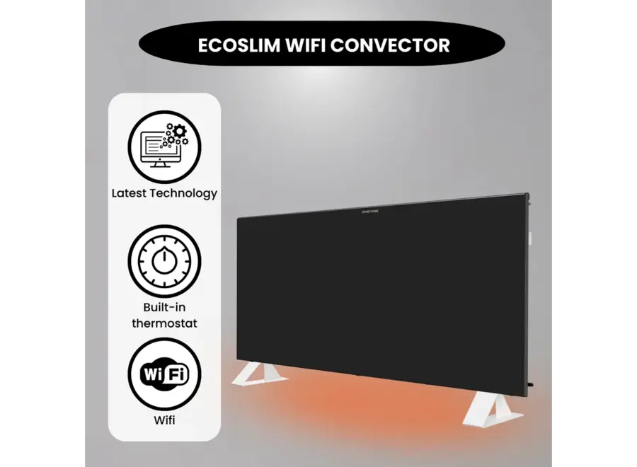 Quality Heating - Eco Slim Wifi black