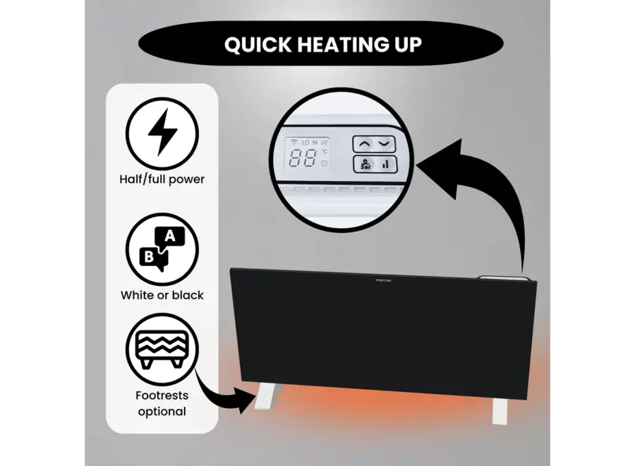 Quality Heating - Eco Slim Wifi black