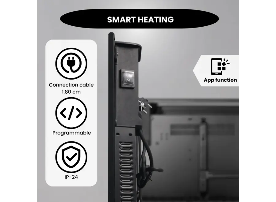 Quality Heating - Eco Slim Wifi black