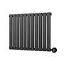 Elektrische radiator horizontaal zwart 800Watt Calysta
