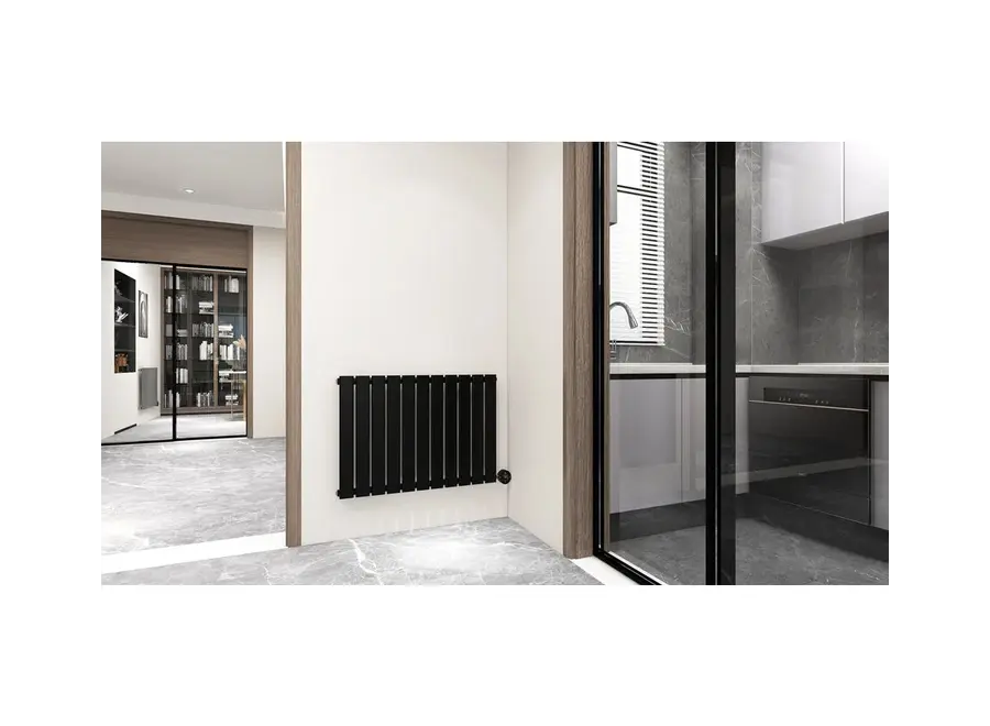 Elektrische radiator horizontaal zwart 800Watt Calysta