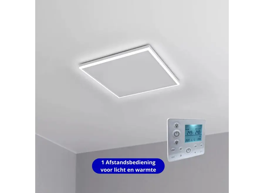 Infrarood paneel Monza met LED verlichting - 400 Watt - 63 x 65 cm (FSK)