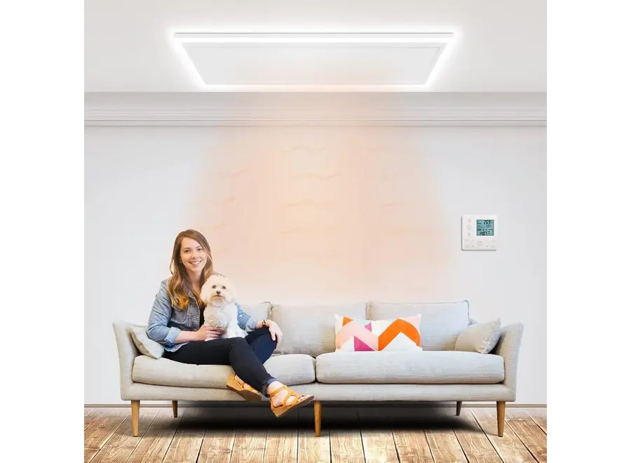 Infrarood paneel Monza met LED verlichting - 700W - 63 x 108 cm - Wifi / zonder wifi (FSK)