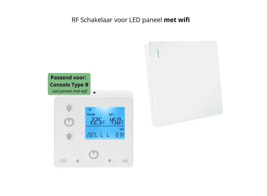 RF lichtschakelaar voor VH Monza, Livorno en Ostuni (LED + WIFI)