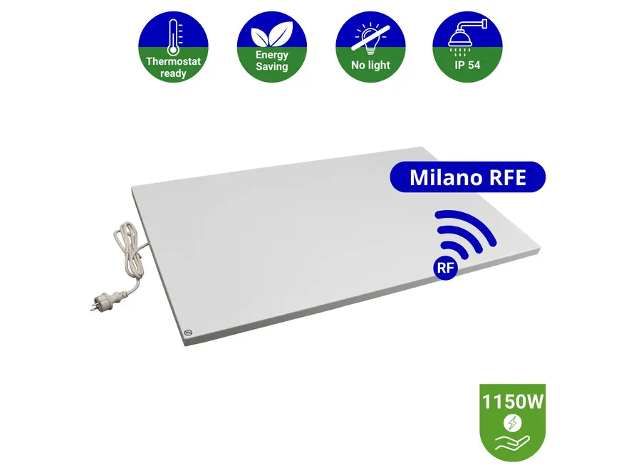 Infrarood Paneel Milano RFE - Draadloze thermostaat - 75 x 120 cm - 1150 Watt