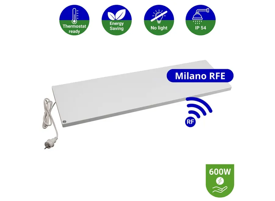 Infrarood Paneel Milano RFE - Draadloze thermostaat - 30 x 150 cm - 600 Watt