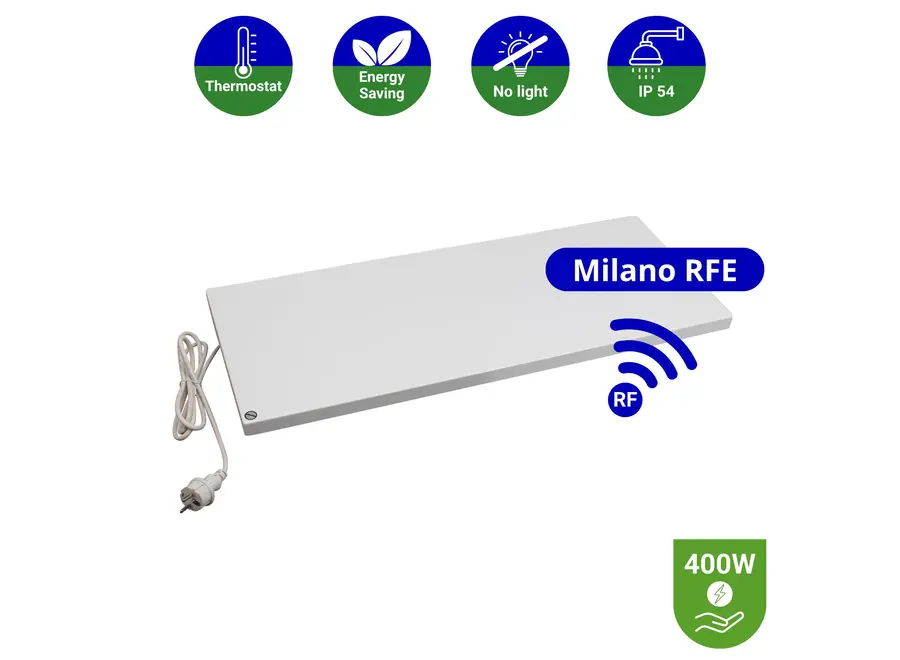 Infrarood Paneel Milano RFE - Draadloze thermostaat - 30 x 100 cm - 400 Watt