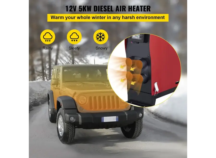Draagbare 8 kW Diesel standkachel